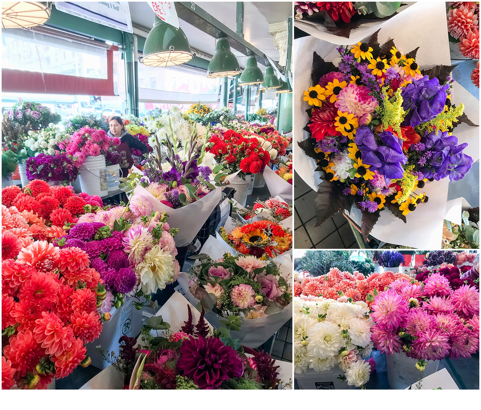 Pike Place Market Flowers, Seattle, WA